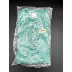 Vintage‎ Westex Proban FR-7A Flame Resistant Work Shirt Teal Green Large USA